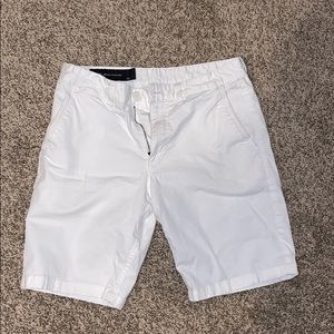 Armani Exchange white shorts
